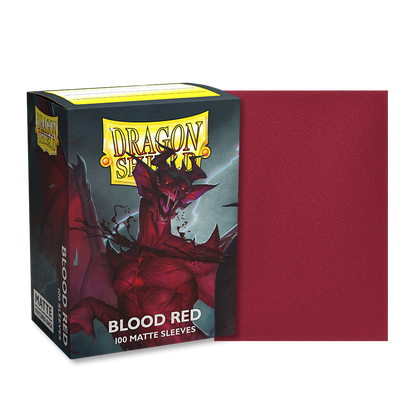 Dragon Shield: Standard 100ct Sleeves - Blood Red (Matte)