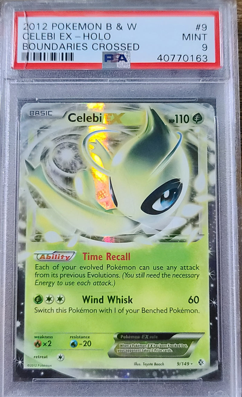 2012 Pokemon Black & White Boundaries Crossed #9 Celebi Ex PSA 9