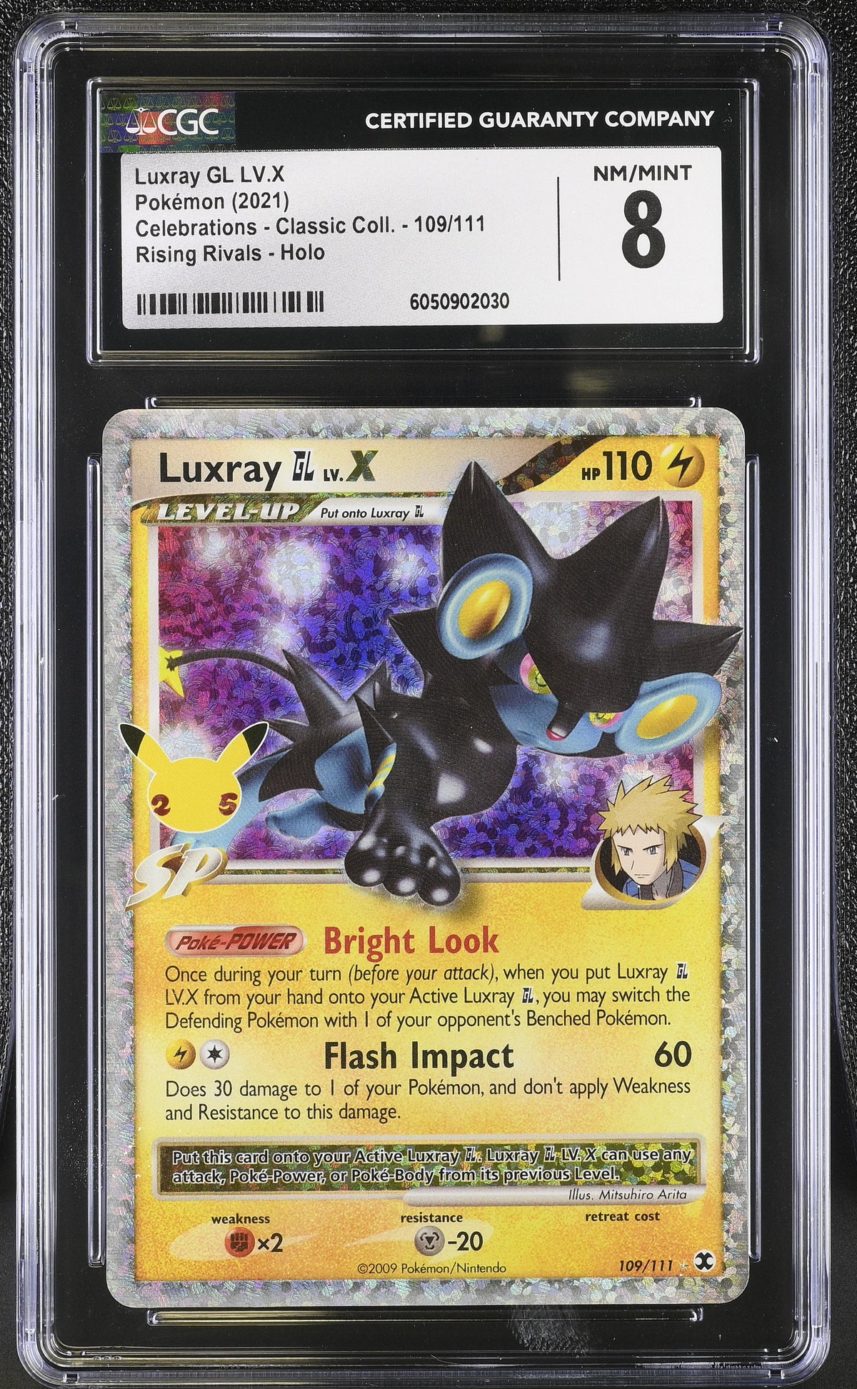 2021 Celebrations - Classic Coll. #109/111 Luxray GL LV.X CGC 8