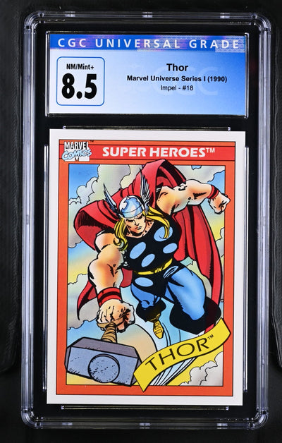 1990 Marvel Universe Series I #18 Thor CGC 8.5