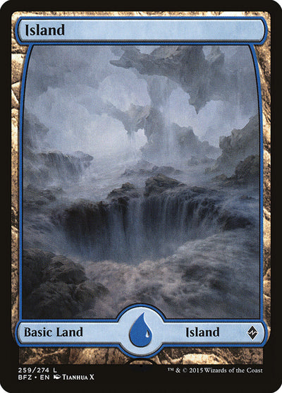Island (259) - Full Art (259) (Battle for Zendikar)