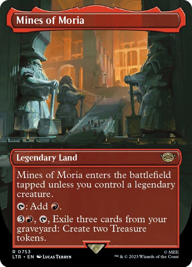 Mines of Moria (Borderless Alternate Art) [The Lord of the Rings: Tales of Middle-Earth]