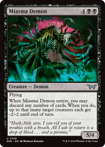 Miasma Demon (109) (Duskmourn: House of Horror)