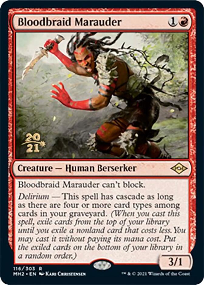 Bloodbraid Marauder (116) [Prerelease Cards]