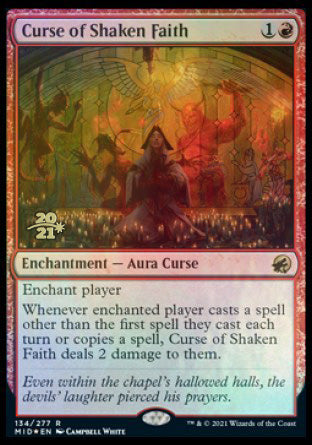 Curse of Shaken Faith (134) [Prerelease Cards]