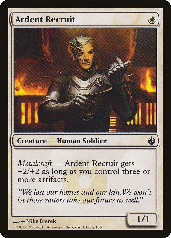 Ardent Recruit (2) (Mirrodin Besieged)