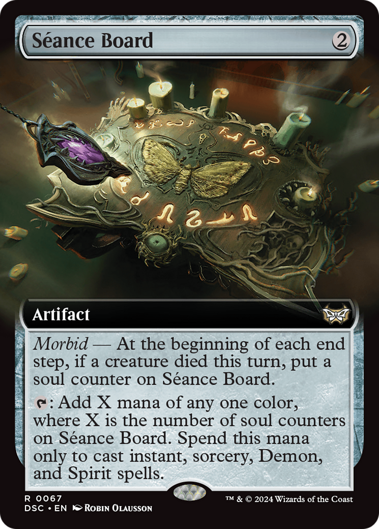 Seance Board (Extended Art) (67) (Commander: Duskmourn: House of Horror)