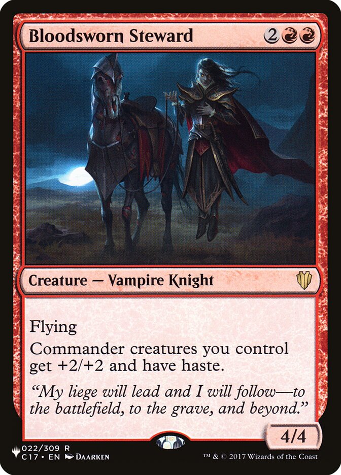 Bloodsworn Steward (22) [The List Reprints]