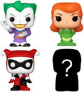 Funko Bitty POP! DC 4-Pack - Harley Quinn, The Joker, Poison Ivy and A Surprise Mystery Mini Figure