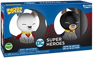 DC Super Heroes: Krypto the Super Dog and Ace the Bat Hound Dorbz Vinyl Figure (2 Pack) [2018 Spring Convention]