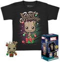 Funko Pocket Pop! & Tee: Guardians Holiday Groot - M