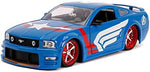 Marvel Captain America 1:24 Ford Mustang Die-Cast