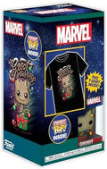 Funko Pocket Pop! & Tee: Guardians Holiday Groot - M