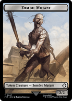 Junk // Zombie Mutant Double-Sided Token (15 // 7) (Universes Beyond: Fallout)