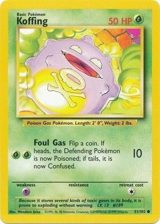 Image for Koffing (051/102) [Base Set] - Pokemon