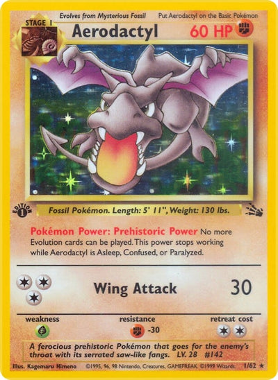 Aerodactyl (1) (01/62) (Fossil)