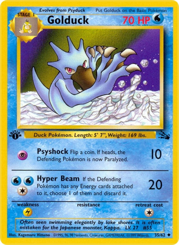 Image for Golduck (35/62) [Fossil] - Pokemon