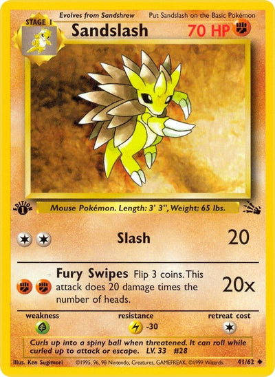 Sandslash (41/62) [Fossil]