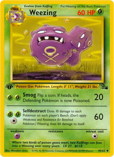 Weezing (45/62) [Fossil]