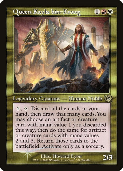 Queen Kayla bin-Kroog (Retro Frame) (BRO Bundle) (379) (Unique and Miscellaneous Promos)