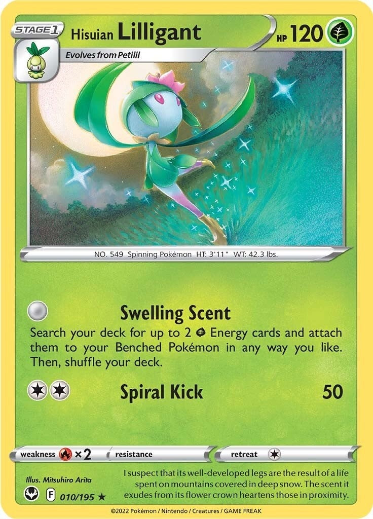 Image for Hisuian Lilligant (010/195) [SWSH12: Silver Tempest] - Pokemon