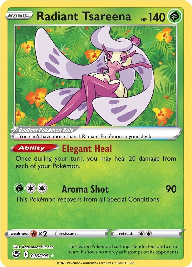 Image for Radiant Tsareena (016/195) [SWSH12: Silver Tempest] - Pokemon