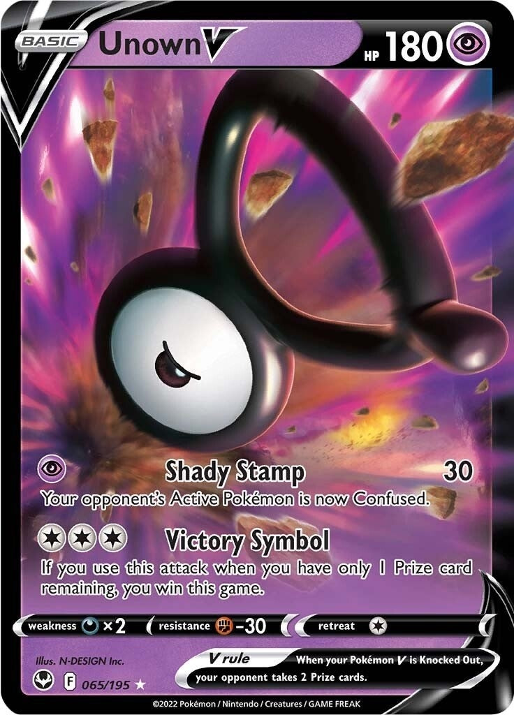 Image for Unown V (065/195) [SWSH12: Silver Tempest] - Pokemon