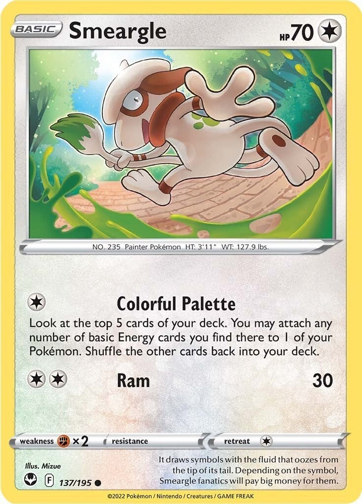 Image for Smeargle (137/195) [SWSH12: Silver Tempest] - Pokemon