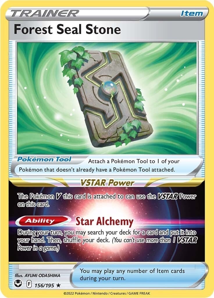 Image for Forest Seal Stone (156/195) [SWSH12: Silver Tempest] - Pokemon