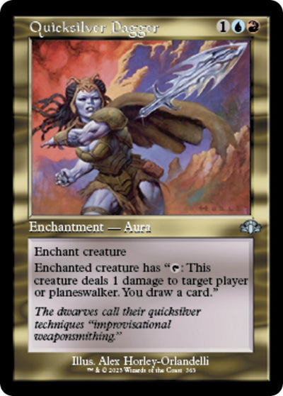 Quicksilver Dagger (Retro Frame) (363) (Dominaria Remastered)