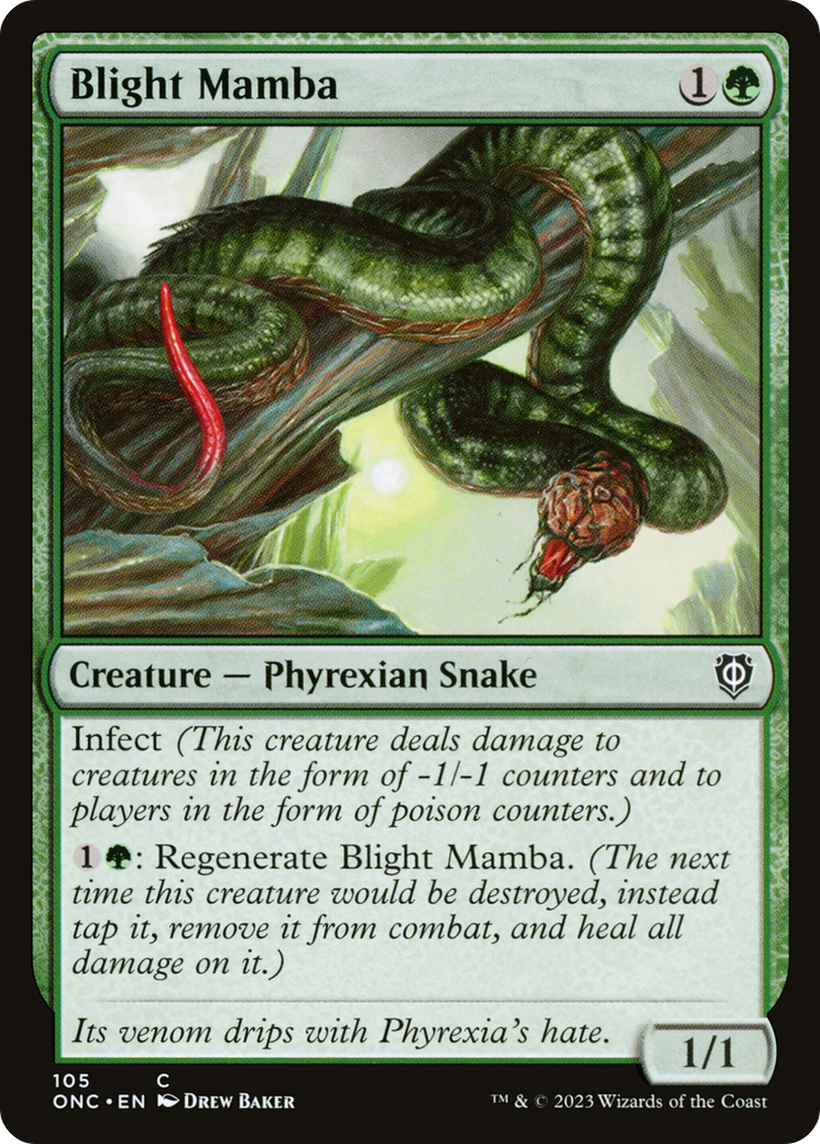 Blight Mamba (105) [Phyrexia: All Will Be One]