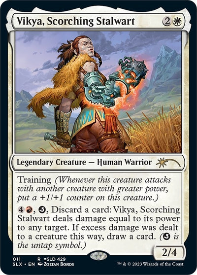 Vikya, Scorching Stalwart [Secret Lair: Universes Within]