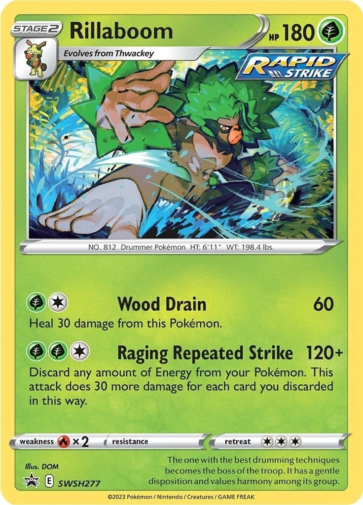 Image for Rillaboom - SWSH277 (SWSH277) [SWSH: Sword & Shield Promo Cards] - Pokemon