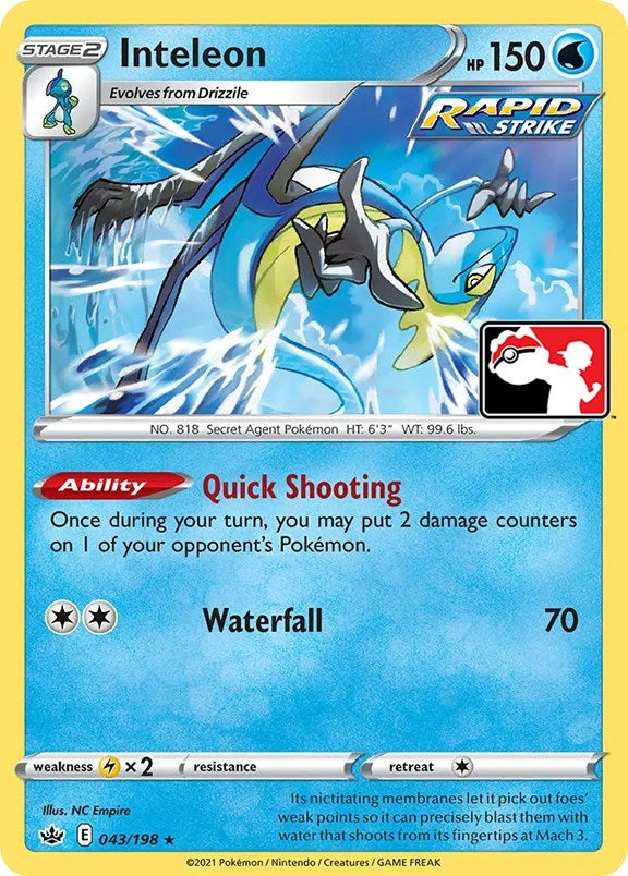Image for Inteleon (43) (043/198) [Prize Pack Series Cards] - Pokemon