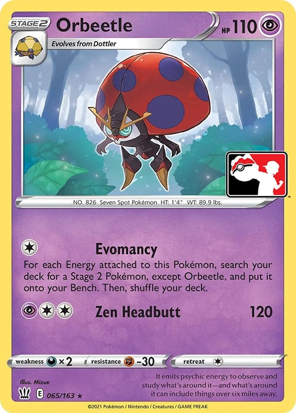 Image for Orbeetle (065/163) [Prize Pack Series Cards] - Pokemon