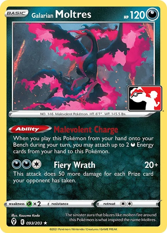Image for Galarian Moltres (093/203) [Prize Pack Series Cards] - Pokemon