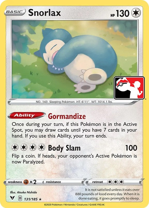 Image for Snorlax (131/185) [Prize Pack Series Cards] - Pokemon