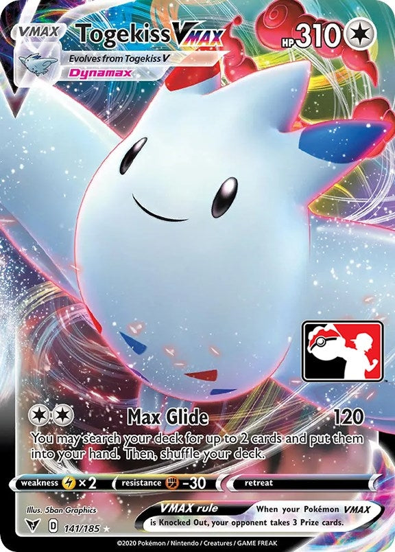 Image for Togekiss VMAX (141/185) [Prize Pack Series Cards] - Pokemon
