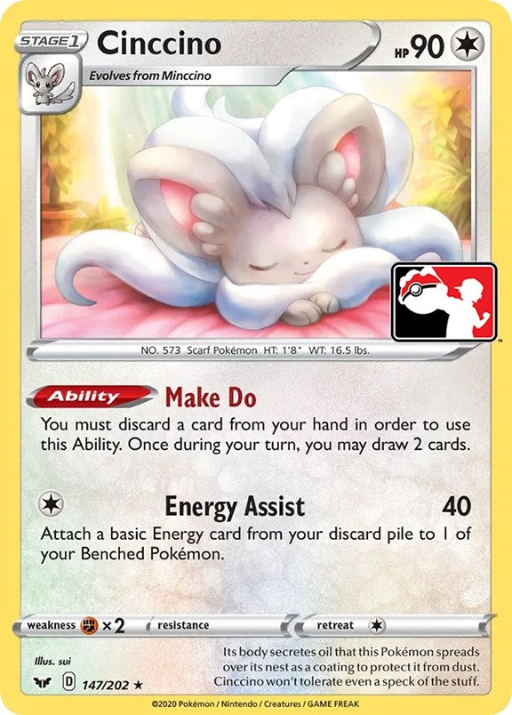Image for Cinccino (147/202) [Prize Pack Series Cards] - Pokemon