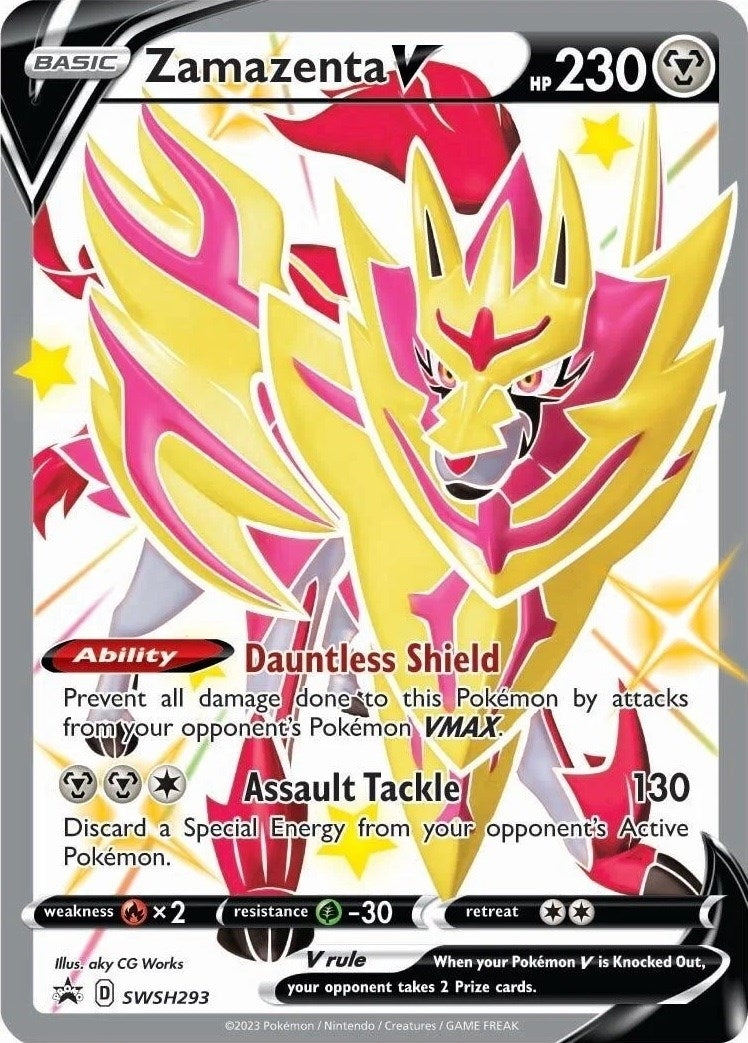 Image for Zamazenta V (Shiny) - SWSH293 (SWSH293) [SWSH: Sword & Shield Promo Cards] - Pokemon