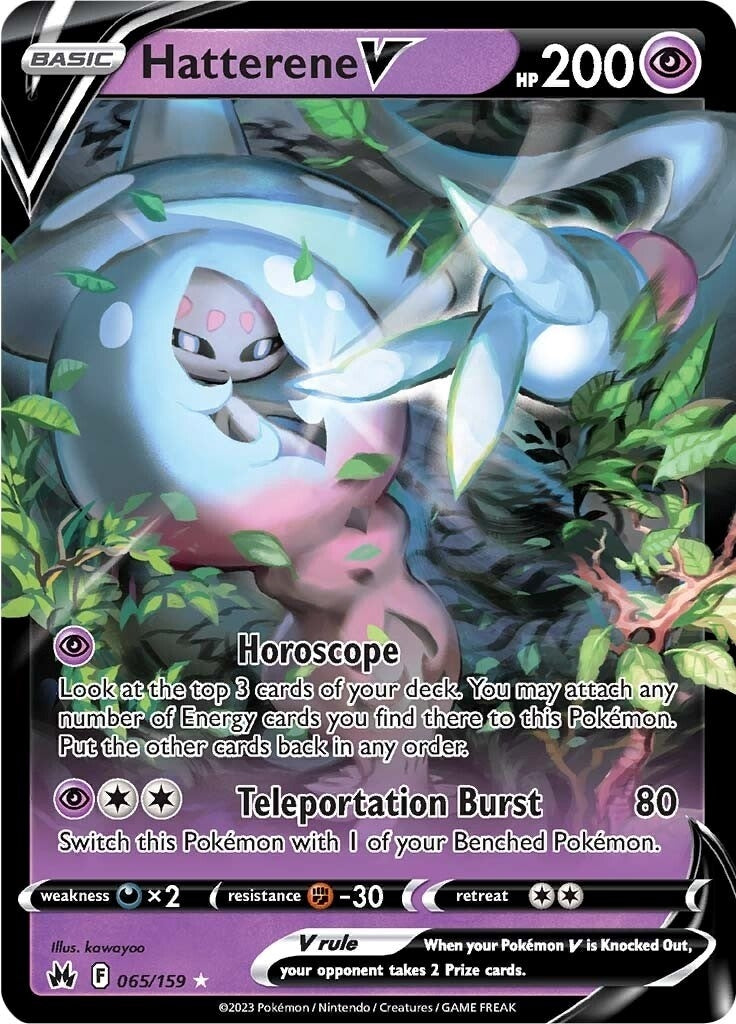 Image for Hatterene V (065/159) [Crown Zenith] - Pokemon