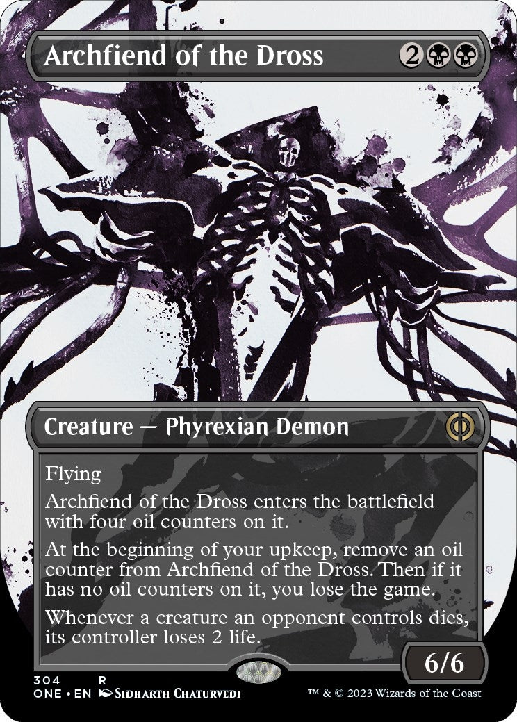 Archfiend of the Dross (Showcase) (304) [Phyrexia: All Will Be One]