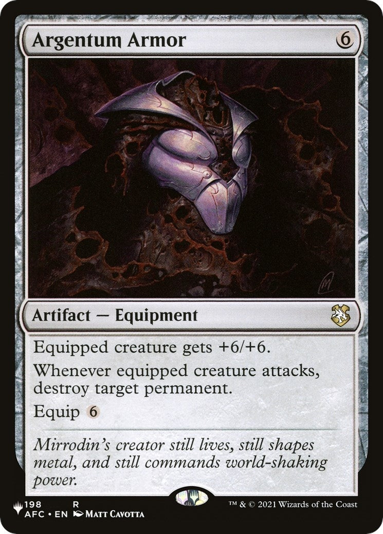 Argentum Armor (198/062) (The List Reprints)