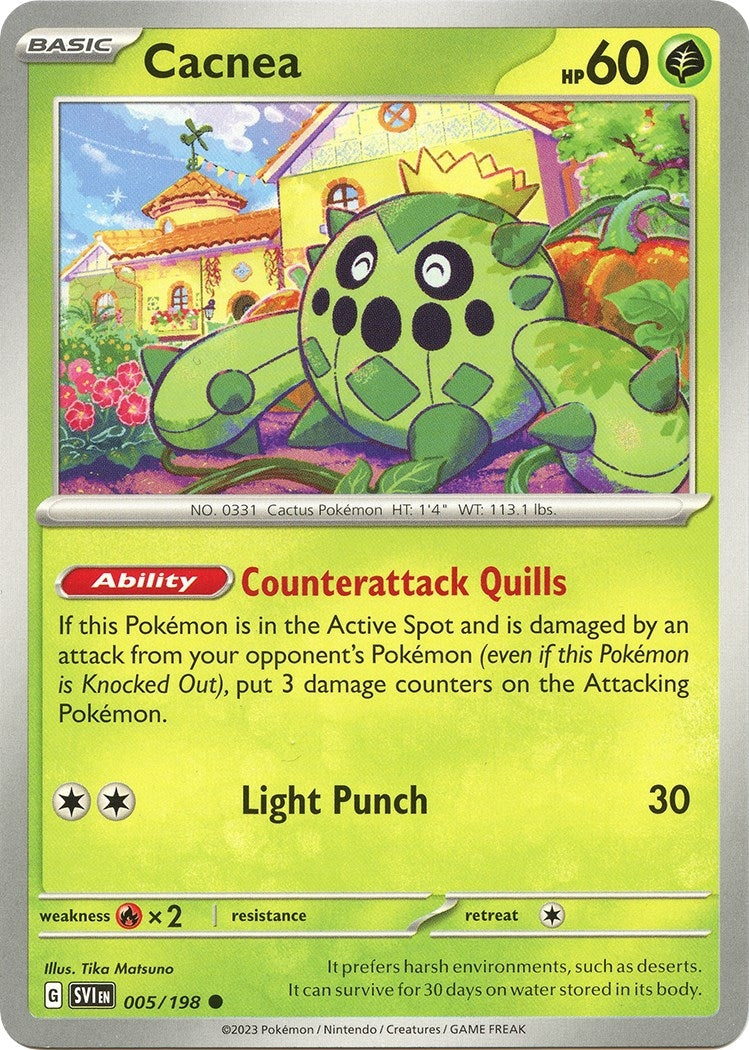 Image for Cacnea (005/198) [SV01: Scarlet & Violet Base Set] - Pokemon