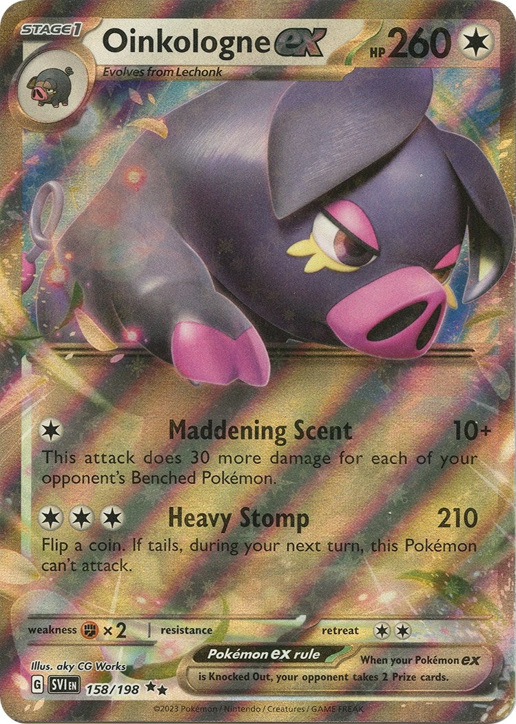 Image for Oinkologne ex (158/198) [SV01: Scarlet & Violet Base Set] - Pokemon