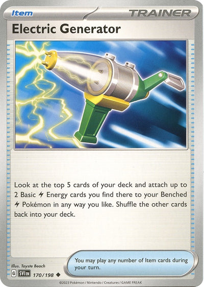Electric Generator (170/198) (SV01: Scarlet & Violet Base Set)