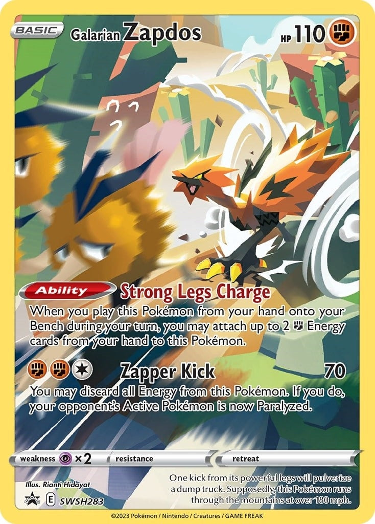 Image for Galarian Zapdos - SWSH283 (SWSH283) [SWSH: Sword & Shield Promo Cards] - Pokemon