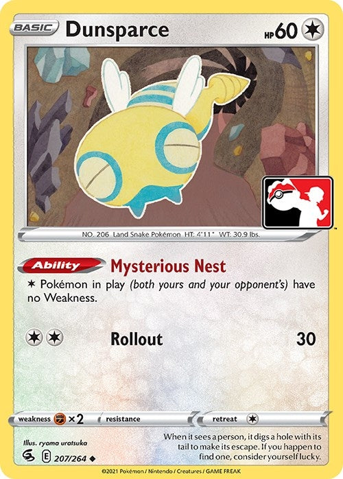 Image for Dunsparce (207/264) [Prize Pack Series Cards] - Pokemon