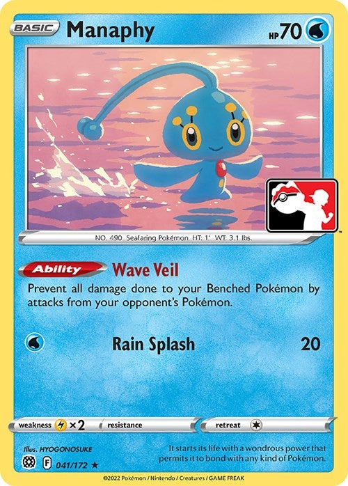 Image for Manaphy (041/172) [Prize Pack Series Cards] - Pokemon