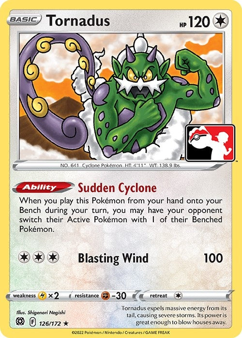 Image for Tornadus (126/172) [Prize Pack Series Cards] - Pokemon